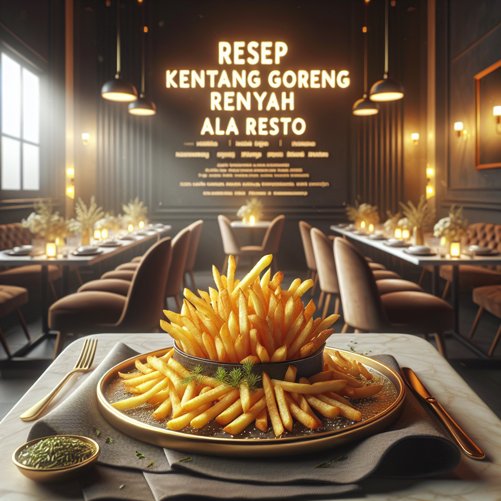 Resep Kentang Goreng Renyah Resto